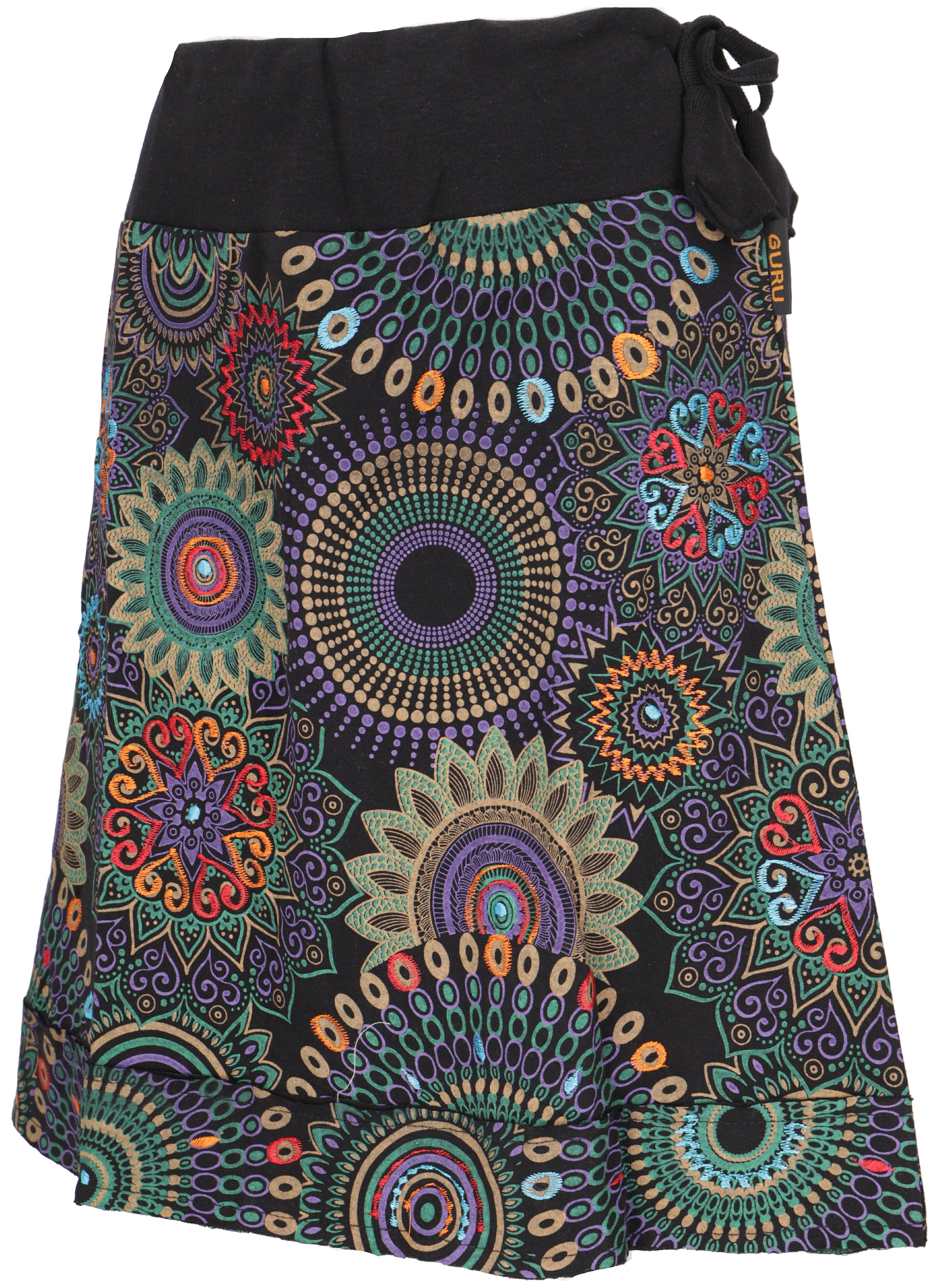 Guru-Shop Minirock Bestickter Minirock, Boho chic günstig online kaufen