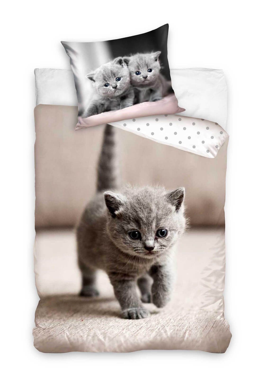 Bettwäsche »Katze Kitten Welpe BettwäscheSet mit KatzenbabyMotiv