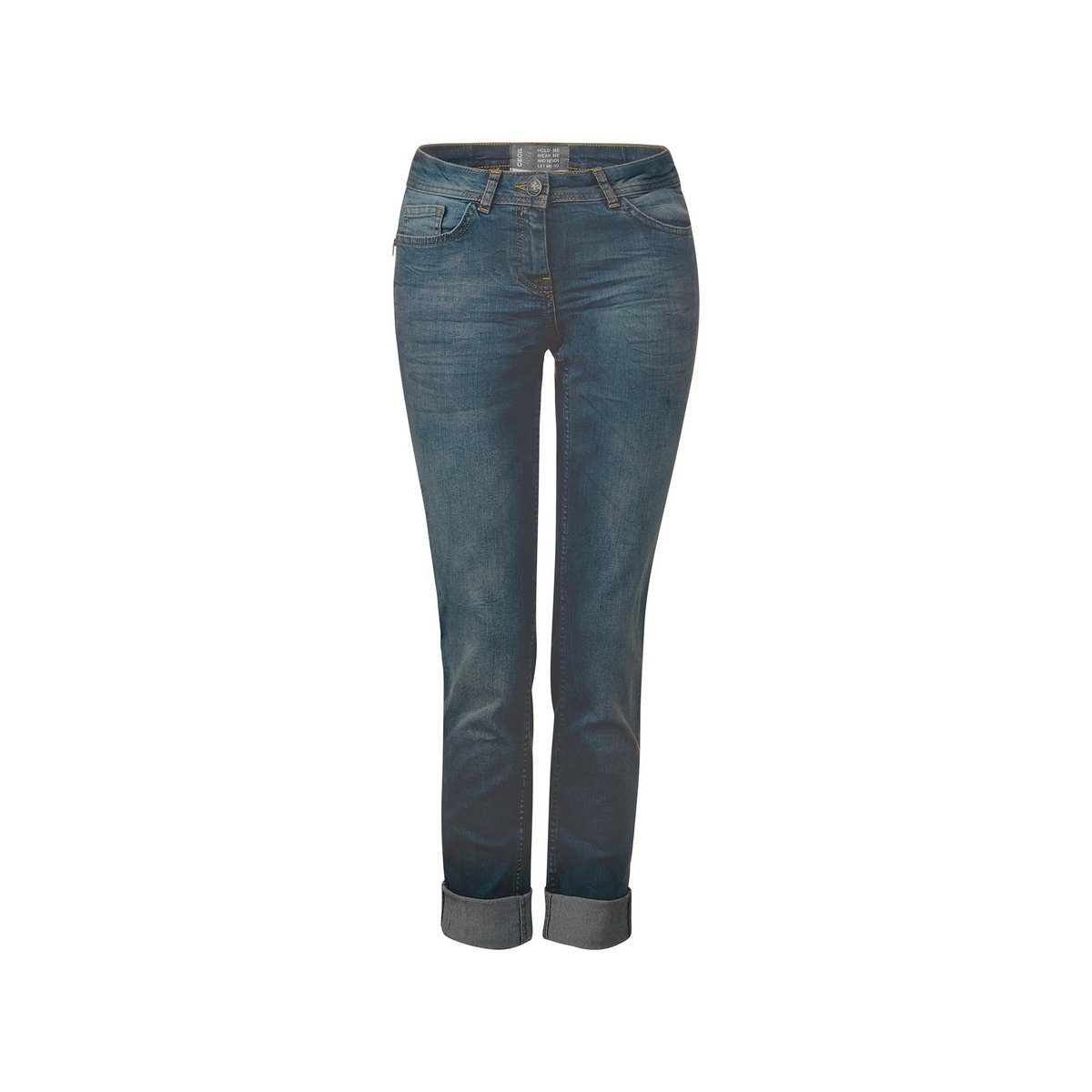 (1-tlg) Cecil blau Slim-fit-Jeans