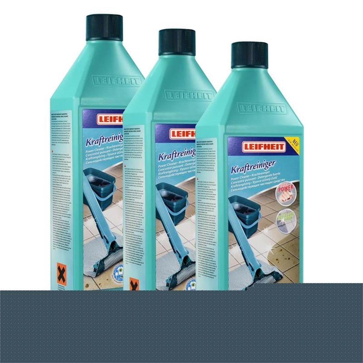 Leifheit 3x Leifheit Kraftreiniger Cleaning Experts 1 L Fussbodenreiniger
