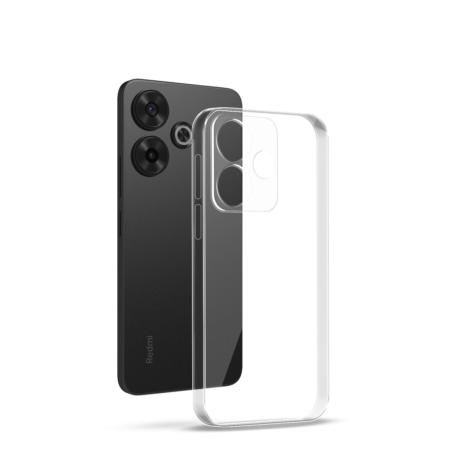 Tec-Expert Handyhülle Handy Hülle Cover für Xiaomi Redmi 13 6.79 Zoll, 6.79", Slim Case Bumper Schutzhülle Transparent