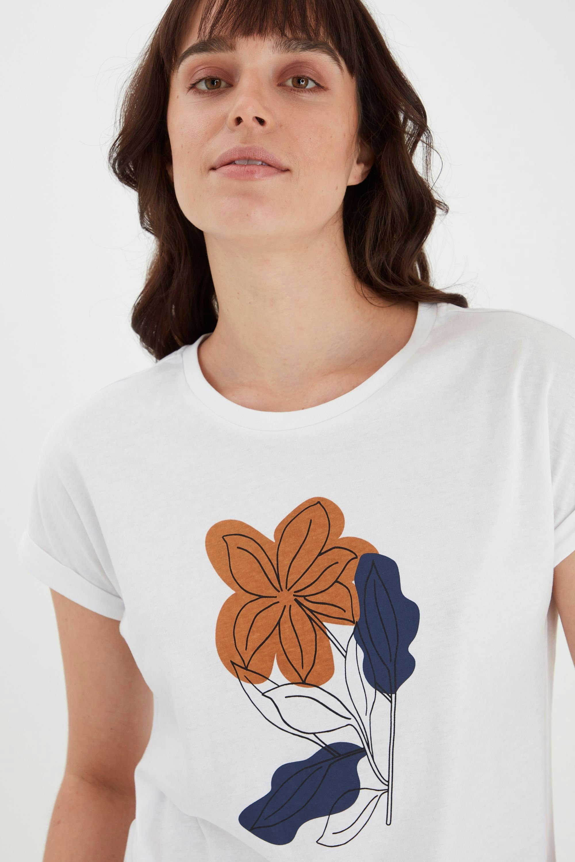 Damen Shirts fransa T-Shirt FRVEART 1 T-shirt - 20609011 T-Shirt mit Print