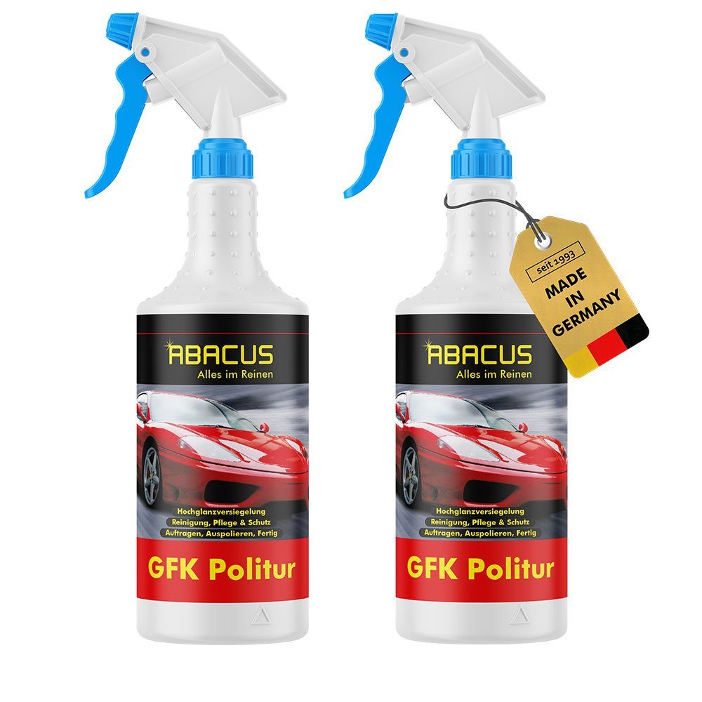 ABACUS GFK-Politur Schnellpolitur Waschen Politur Kunststoffpolitur Autopflege Beständige Anwendung, ohne Autoglanz (Einfache Wasser Schutzschicht)