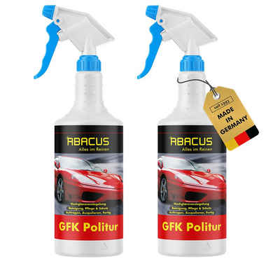 ABACUS GFK-Politur Schnellpolitur Autoglanz Autopflege Kunststoffpolitur Politur (Einfache Anwendung, Beständige Schutzschicht), Waschen ohne Wasser