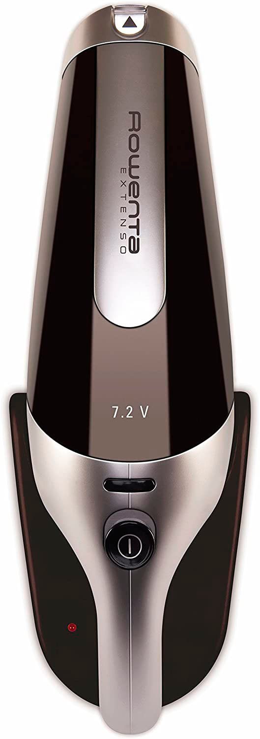 Rowenta Akku-Handstaubsauger Extenso Cyclonic, kabellos, 7,2 V, 350 ml Behälterkapazität, 0 W, beutellos, integrierte Teleskopfugendüse, Betriebszeit 16 Min., AC4769