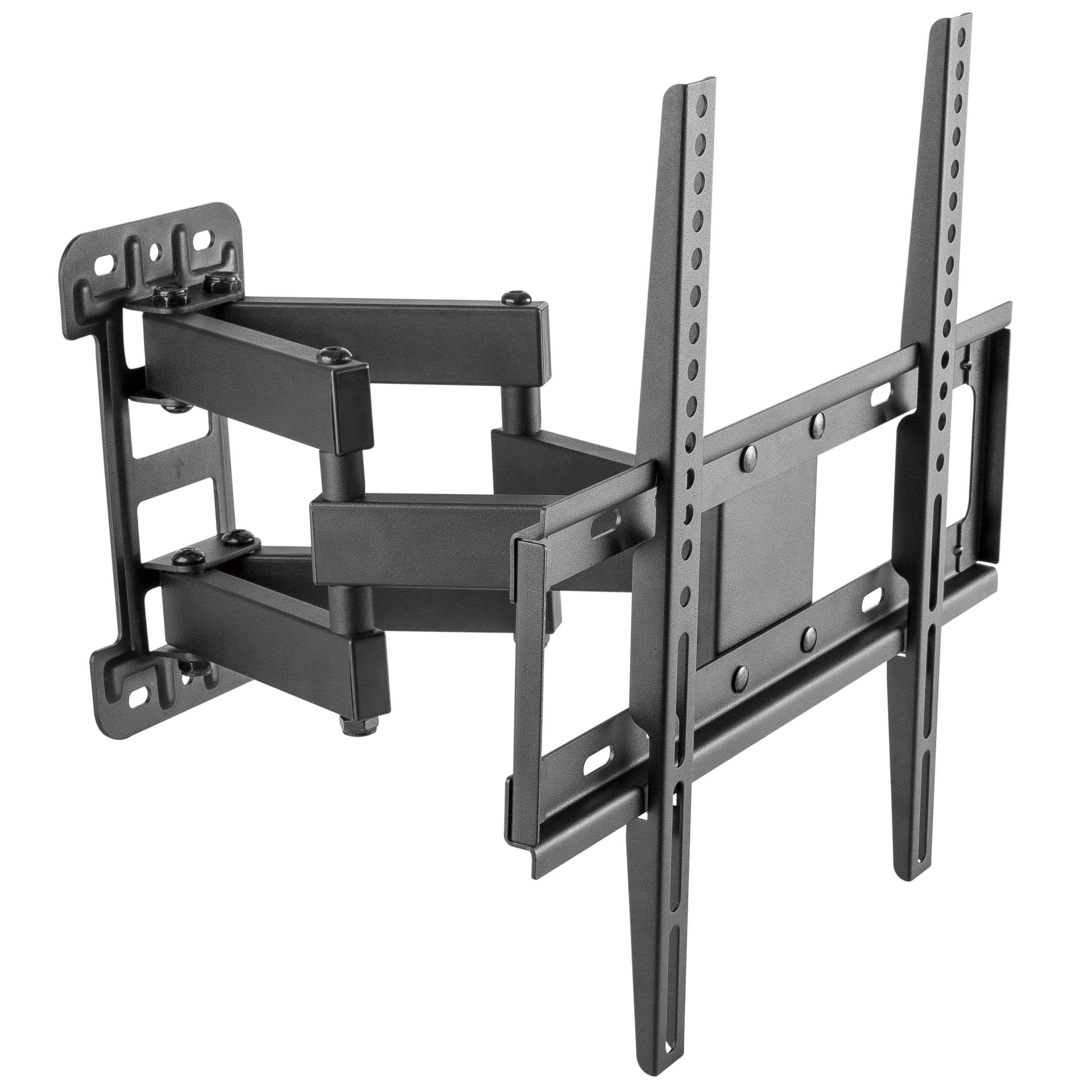 RICOO TV-Wandhalterung TV Wandhalterung Schwenkbar Neigbar Ausziehbar S7744, (bis 55 Zoll, VESA bis 400x400, 1-tlg., 45 kg Belastbarkeit, 81-140 cm (32"-55) Bildschirm-Diagonale, +/-60° schwenkbar, +18/-2 ° neigbar Monitor Wand Halterung)