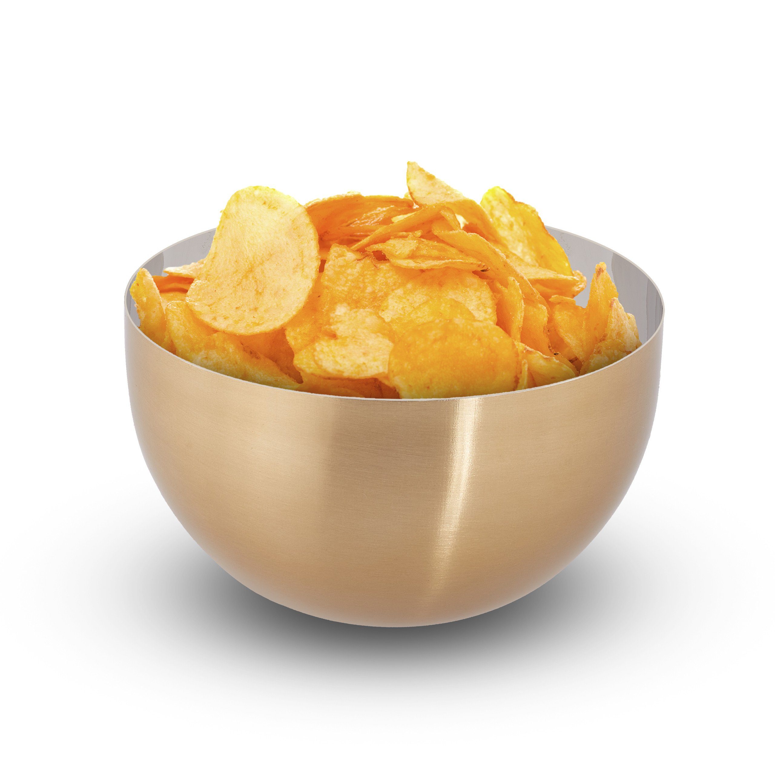 relaxdays Servierschüssel 3 x moderne Servierschüssel Ø 15 cm, Edelstahl