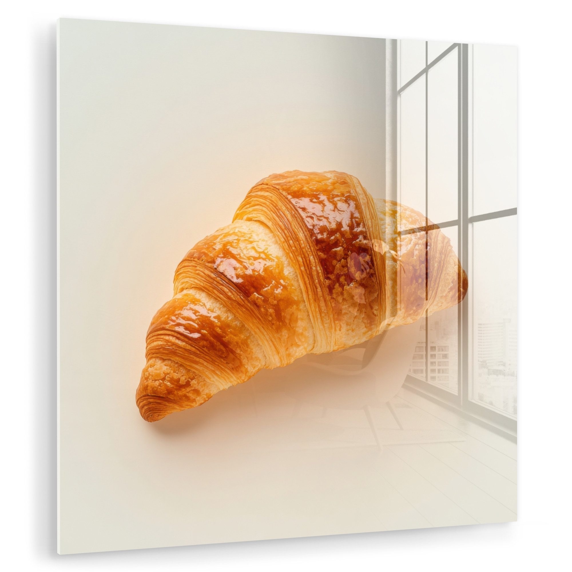 MuchoWow Acrylglasbild Croissant - Brot - günstig online kaufen