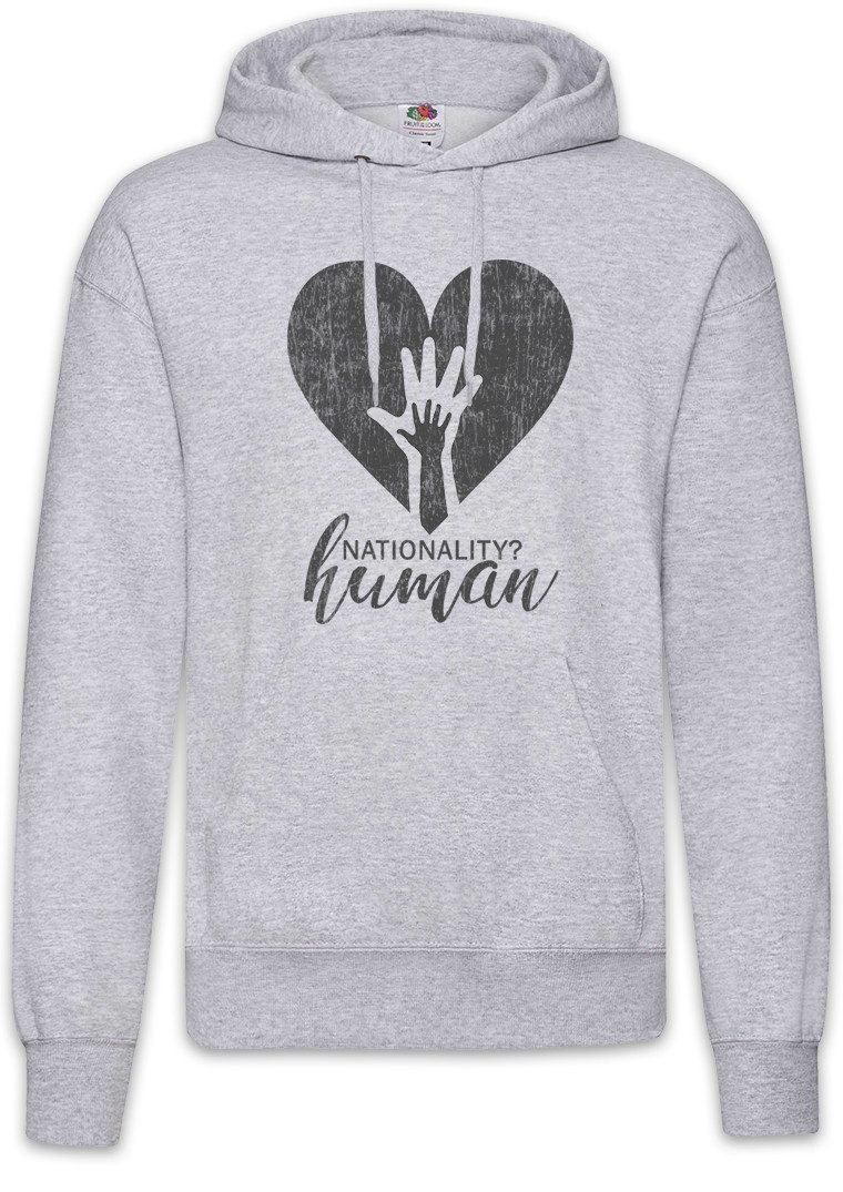 Hoodie Nationality Human Herren Hoodie Socialism Communism Herz Heart Hand