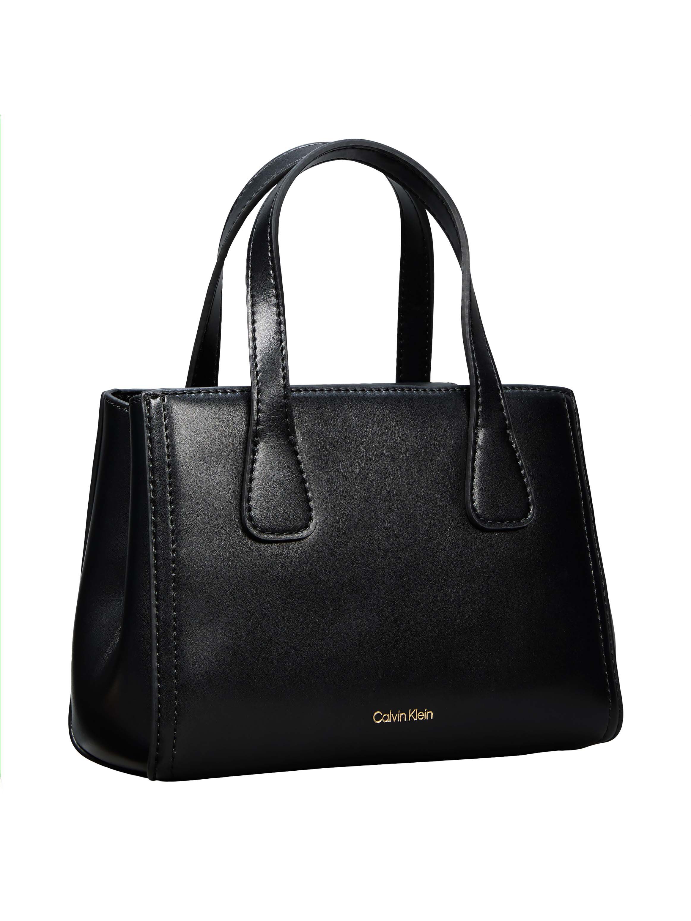 Calvin Klein Tragetasche CK MINI TOTE CROSSBODY, Umhängetasche, Schultertasche mit Logoschriftzug