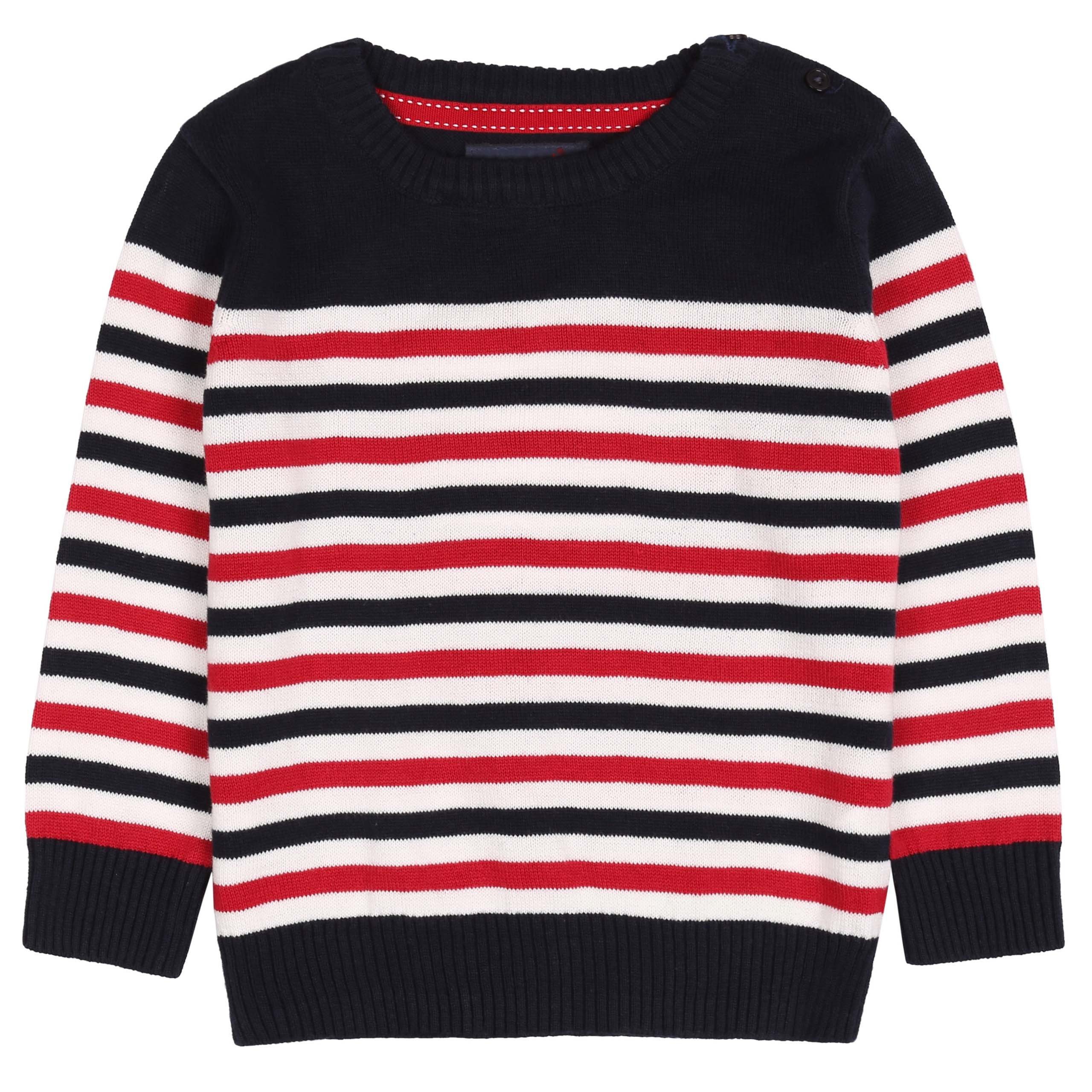 REBEL Longpullover Leichter, Pullover aus Baumwolle REBEL 12-18 Monate