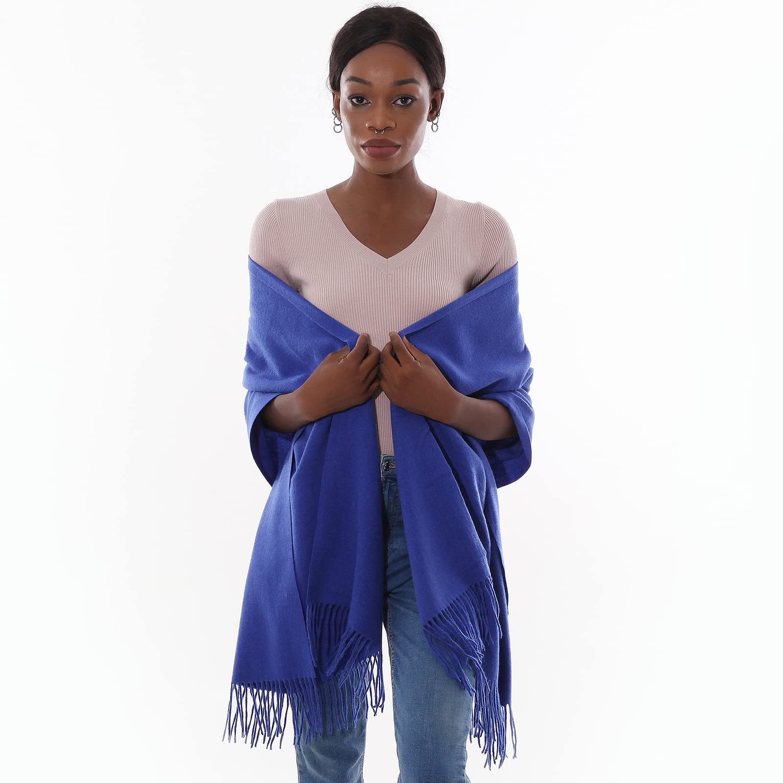 Cachito Modeschal Damen Schultertuch Abendkleid festlich Schal, mit quasten/fransen, Tücher für abendkleid Stola Scarf Winterschal