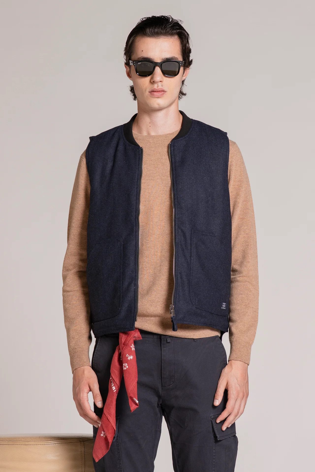 IMPURE Anzugweste MARTIN GILET REVERSE MIXED WOOL - Weste - Wendeweste
