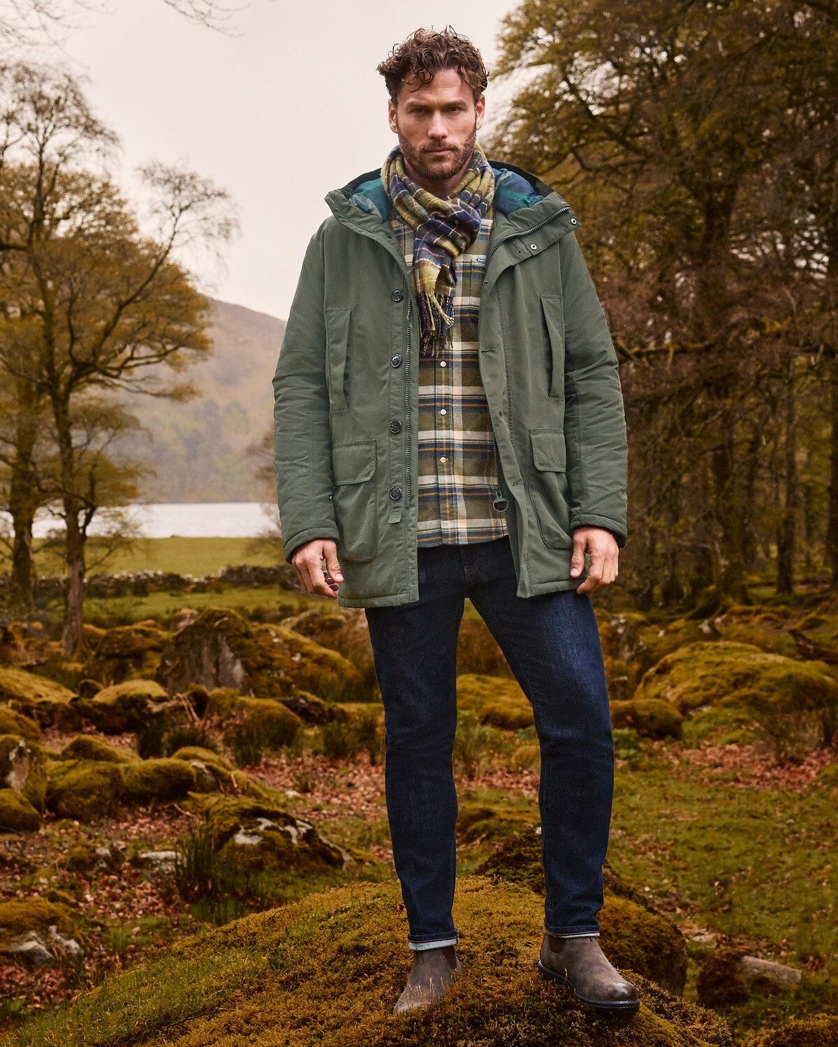 Barbour Modeschal Schal Tartan Lambswool