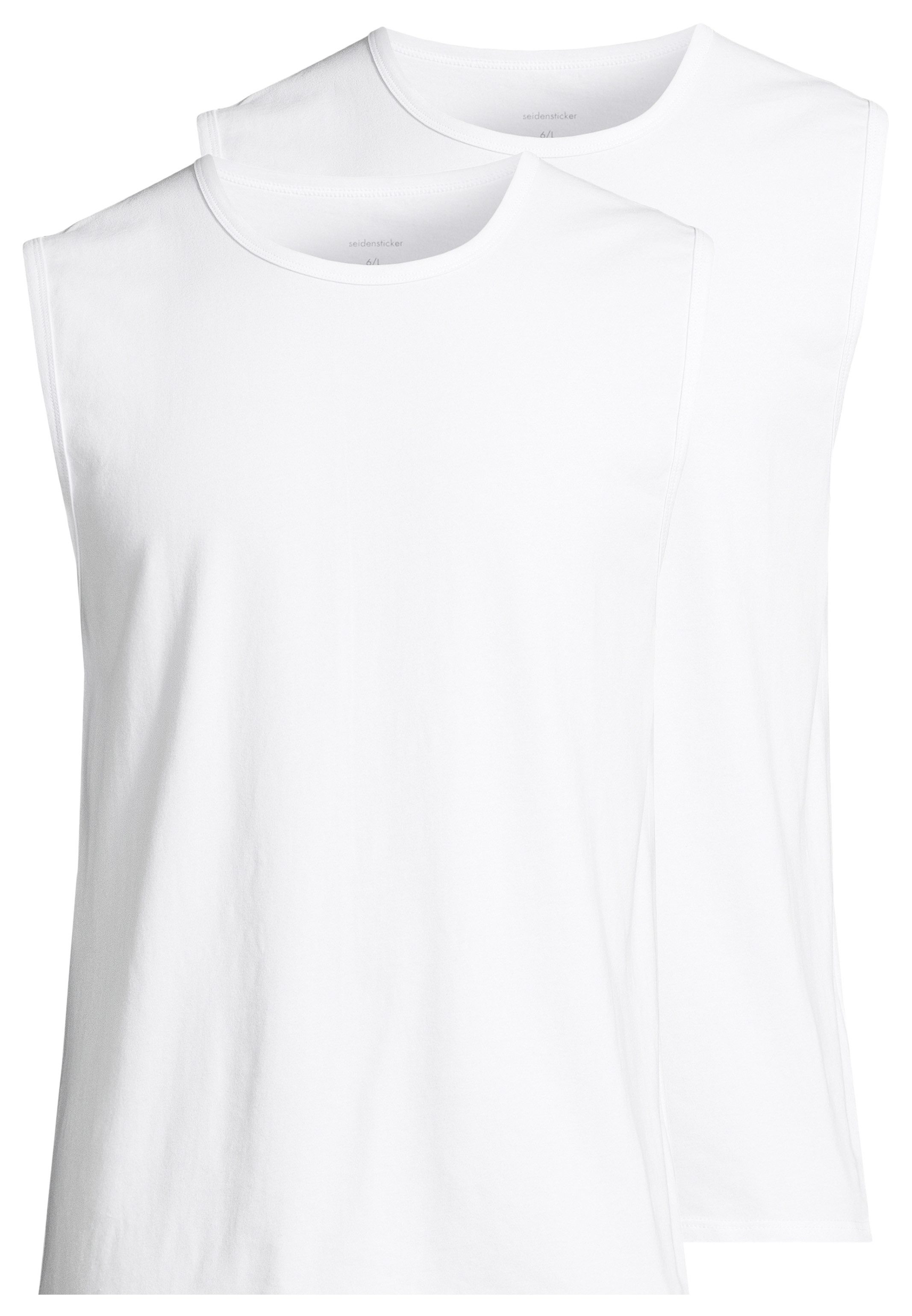 seidensticker Unterhemd 2er Pack Pur (Spar-Set, 2-St) Unterhemd / Tanktop - Baumwolle - Atmungsaktiv