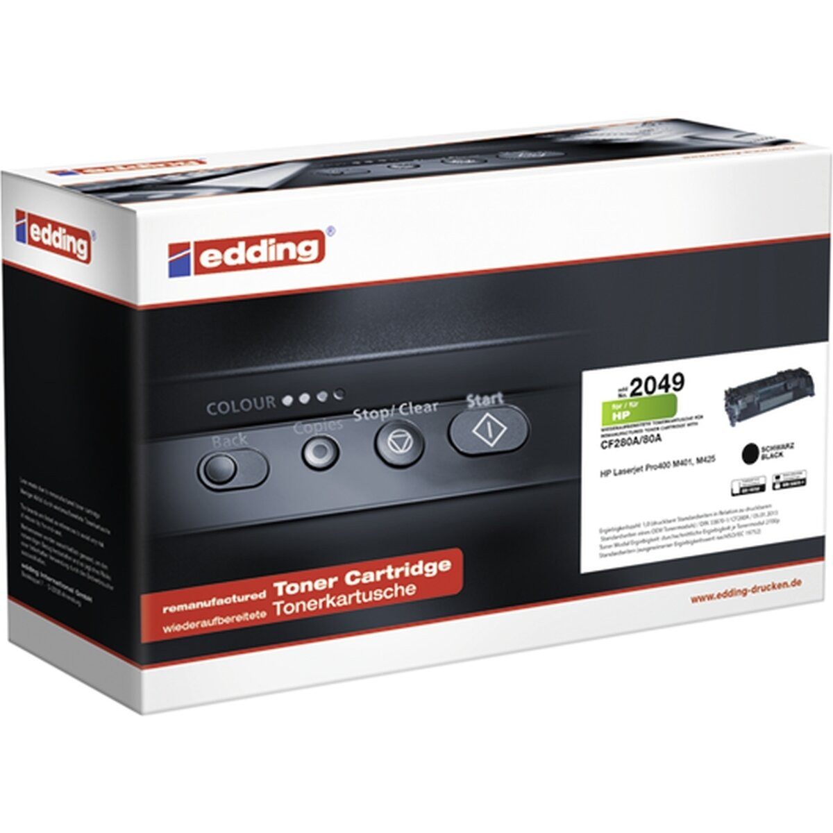 edding Tonerpatrone Toner kompatibel mit HP CF280A black
