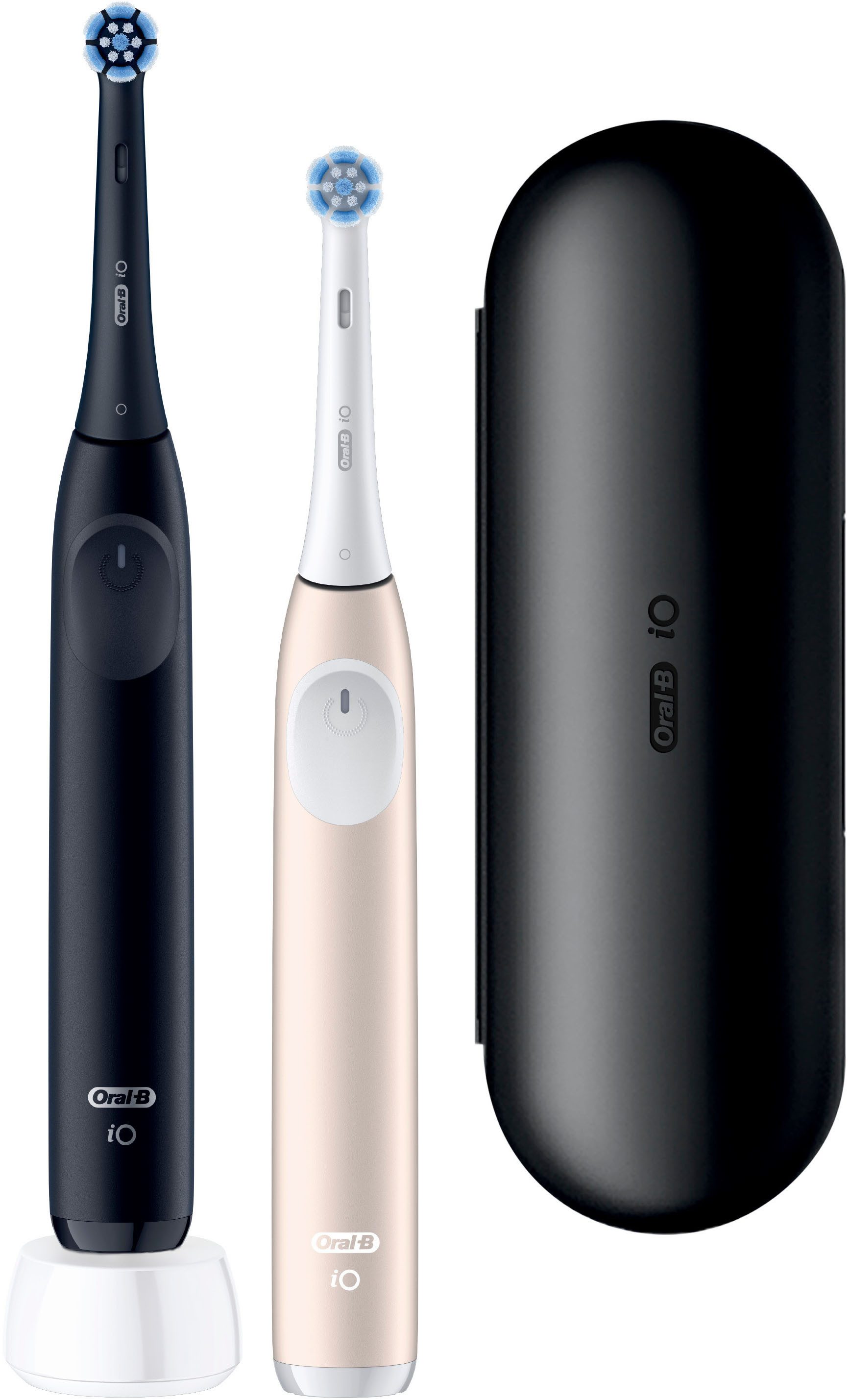 Oral-B Elektrische Zahnbürste iO Series 2, Aufsteckbürsten: 2 St., für die sanfte Reinigung, mit 2. Handstück