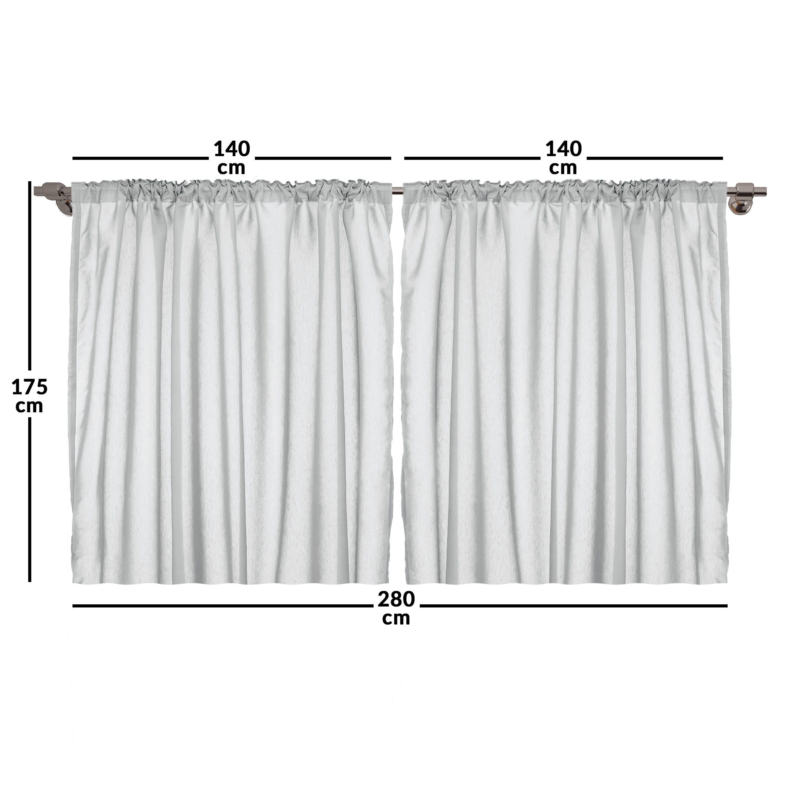 Gardine Schlafzimmer Kräuselband Vorhang mit Abakuhaus, Haken, wellenförmige und Schlaufen Abstrakte Zeilen Türkis