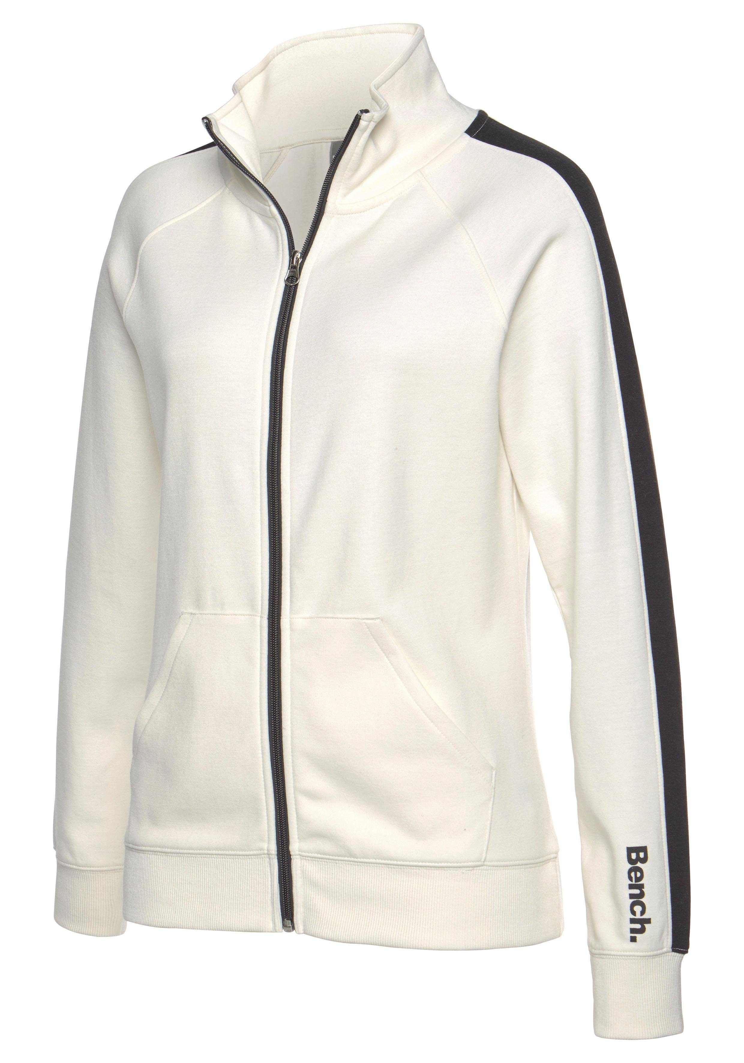 Bench. Loungewear Sweatjacke mit Seitenstreifen und Stehkragen, Home- und Loungewear Serie – Bild 5 von 5