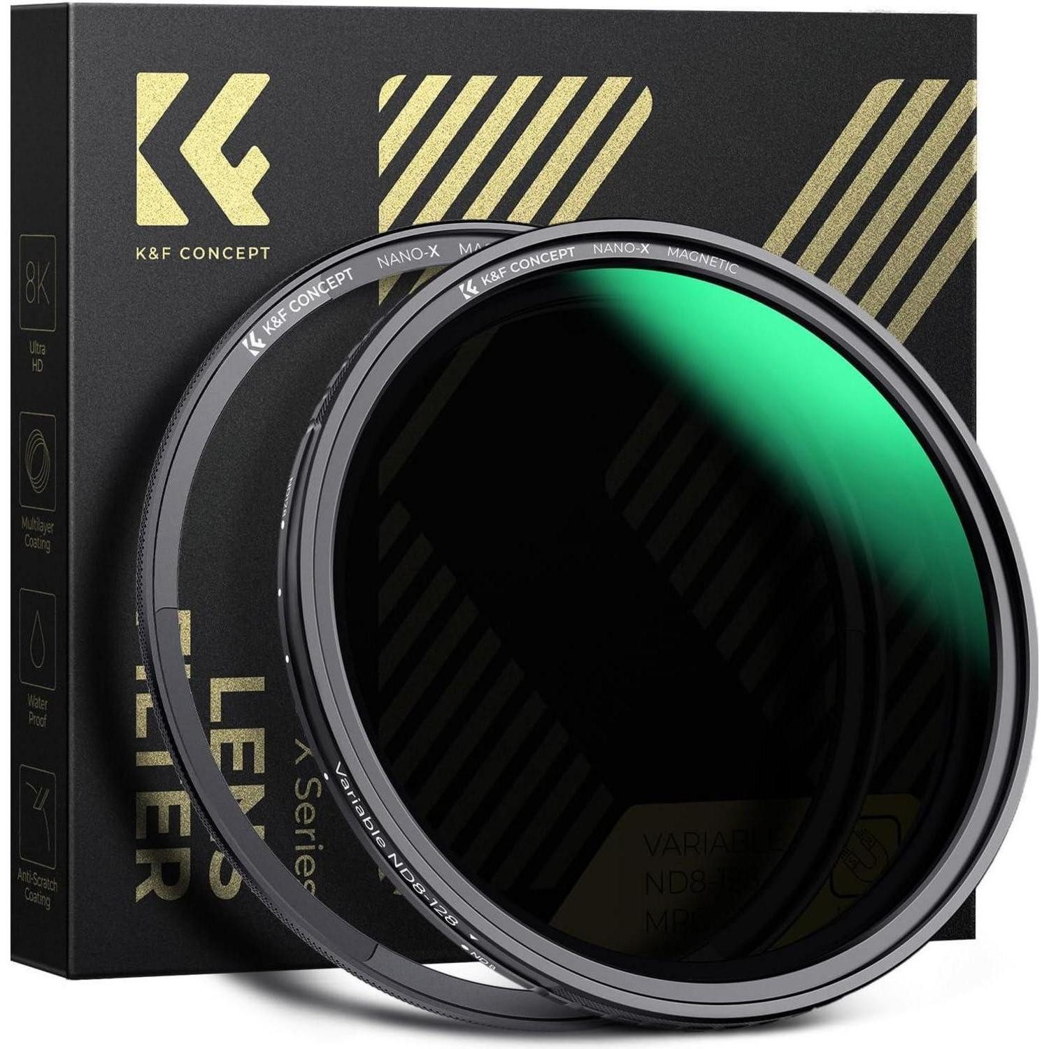 LuxusKollektion Graufilter variabel ND8 128 3 7 Stop Magnetadapter 49mm Graufilter