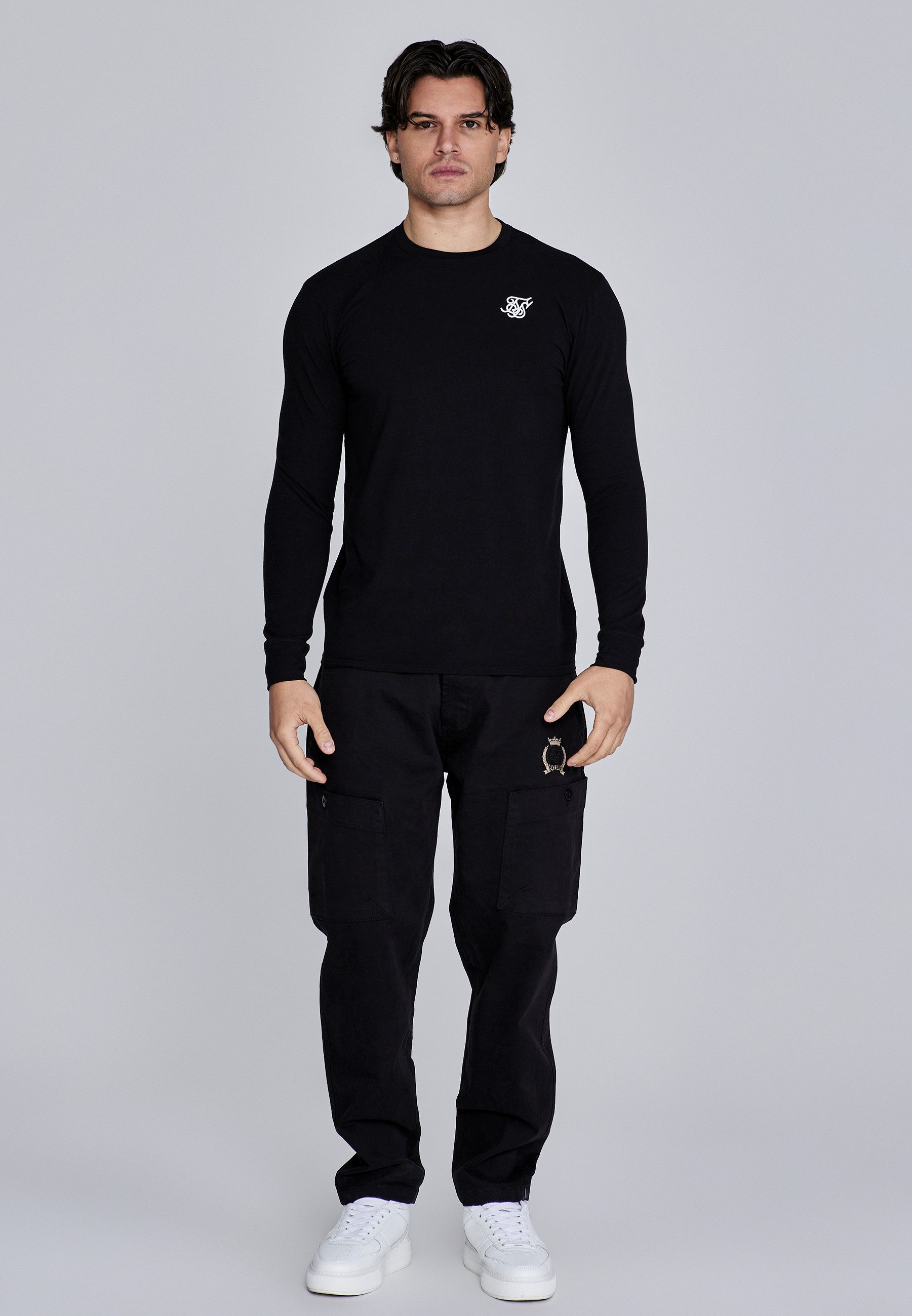 Siksilk T-Shirt SikSilk Herren Essentials LS T-Shirt