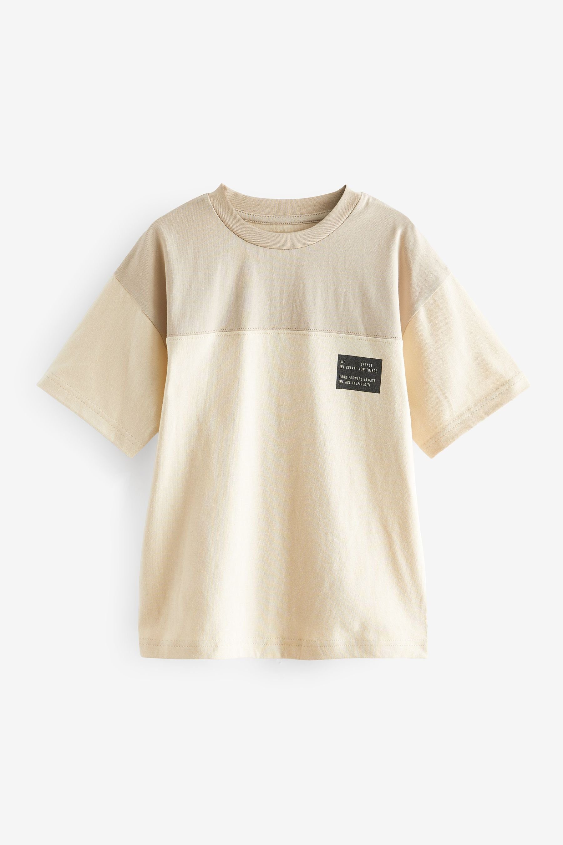 Blockfarben in (1-tlg) T-Shirt Next T-Shirt