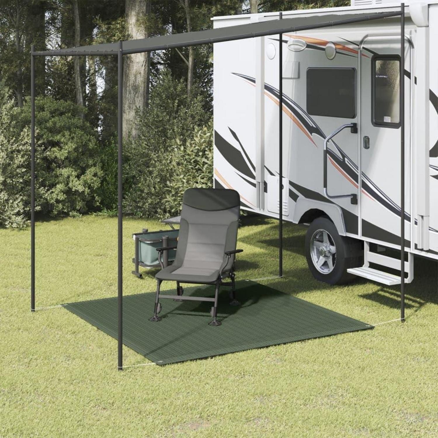 LuxusKollektion Zeltteppiche Zeltteppich 200x200cm dunkelgruen, quadratisch, Höhe: 15 mm