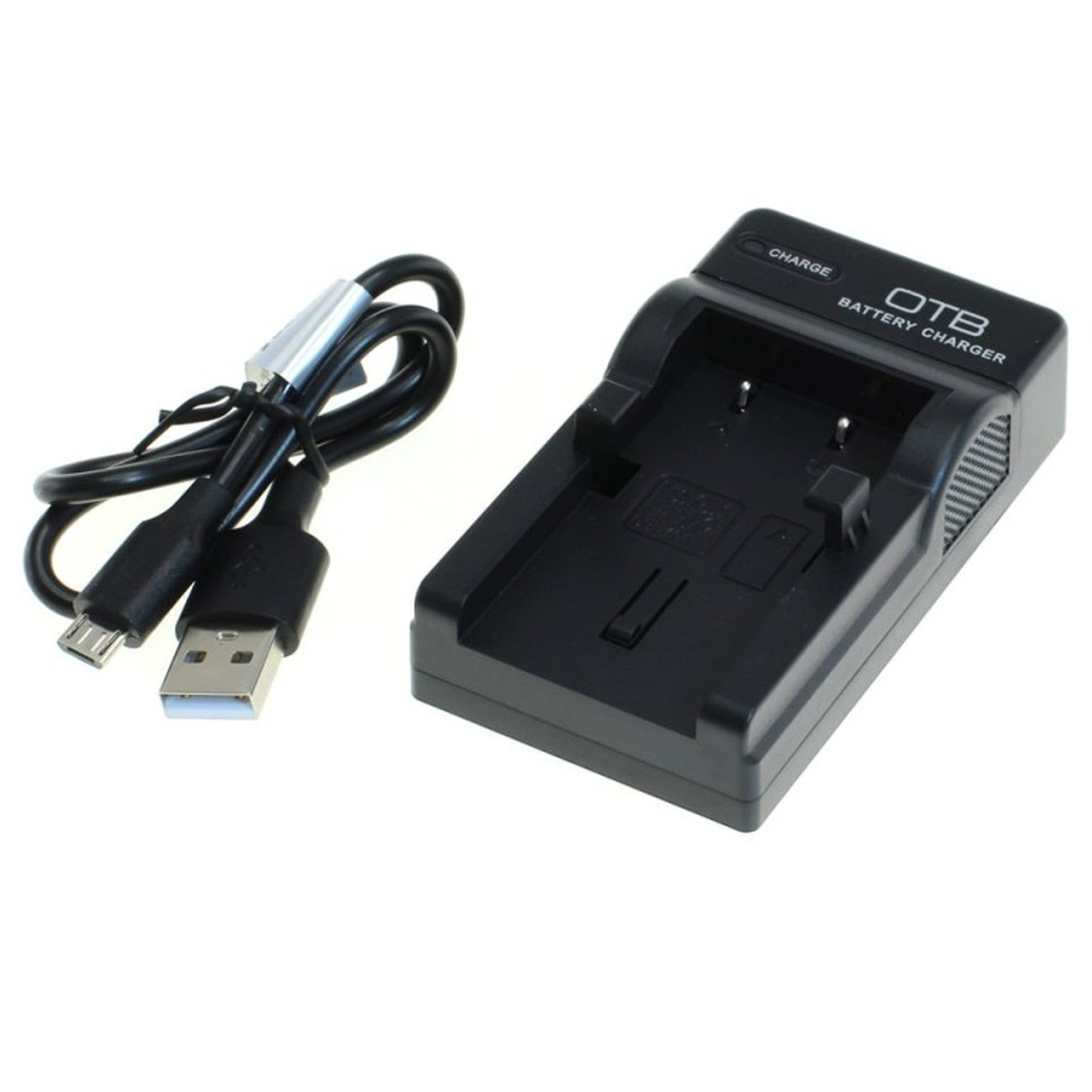 OTB Ladegerät passend für Sanyo DB-L10, Olympus Li-10B, Li-12B Akku-Ladestation