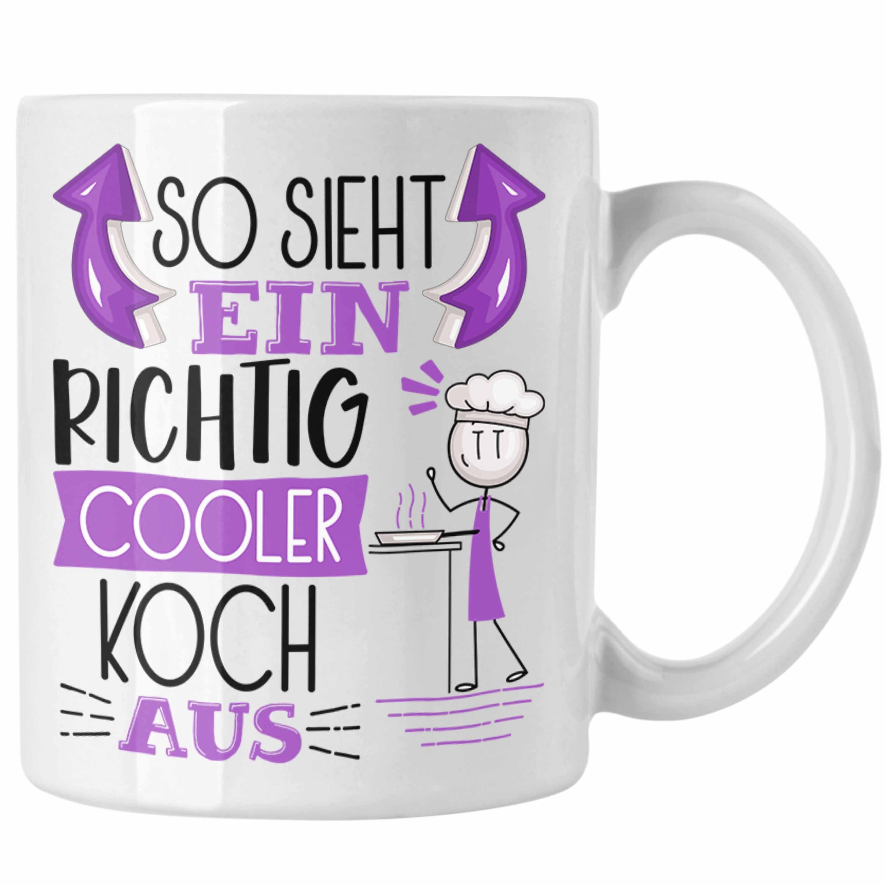 Koch Trendation So Tasse Geschenkidee Ein Sieht Aus RIchtig Geschenk Weiss Cooler Tasse Koch