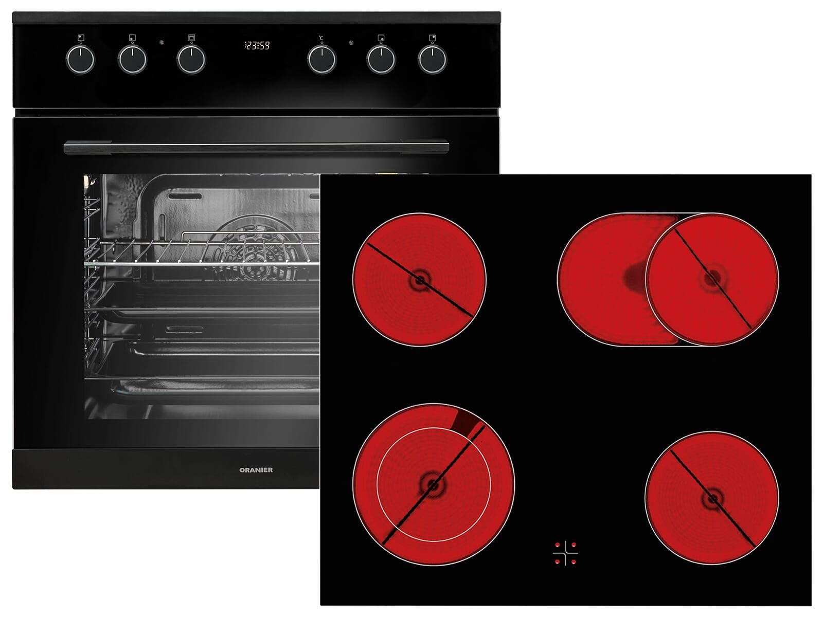 Oranier Elektro-Herd-Set, mit kein Auszug vorhanden, Timer