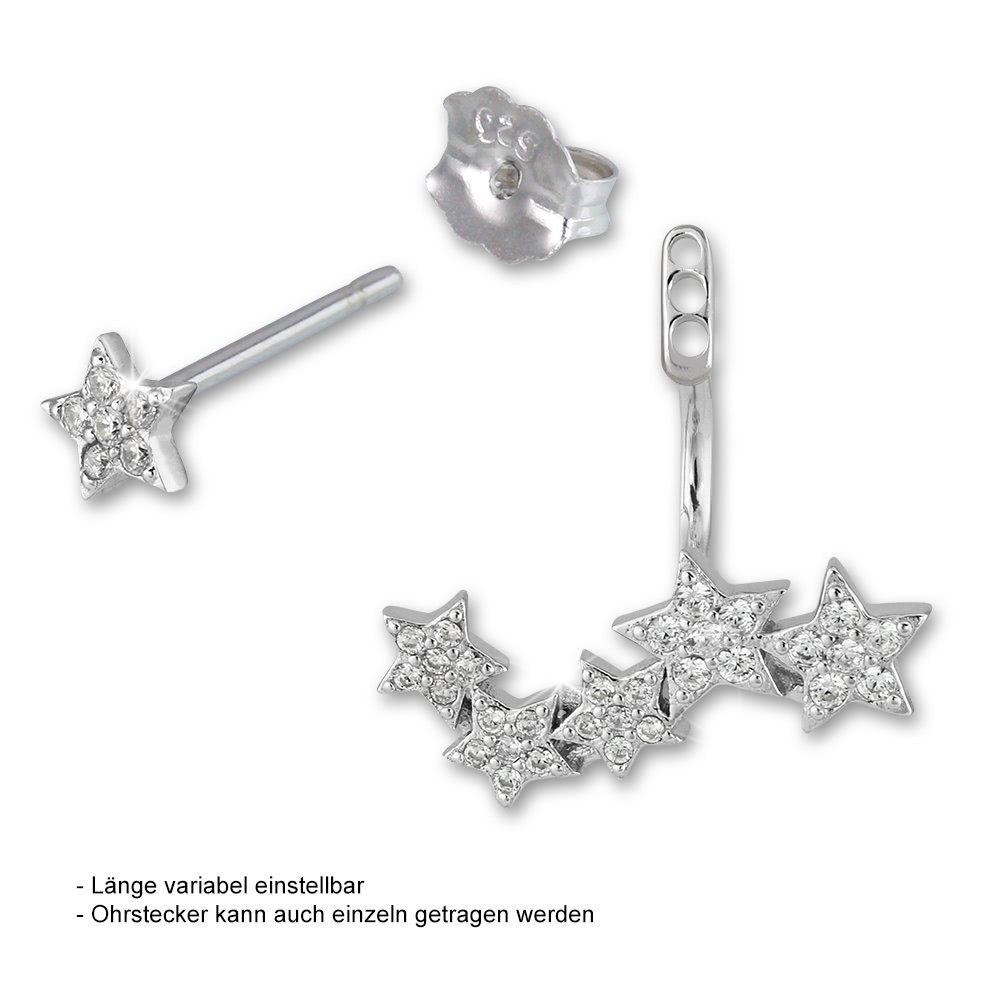 SilberDream Paar Ohrstecker SilberDream weiß Ear Cuff Sterne Ohrringe (Ohrs günstig online kaufen