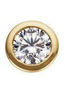 Firetti Single-Ohrstecker Schmuck Geschenk Gold 333 Ohrschmuck einzeln Solitär, mit Zirkonia (synth)