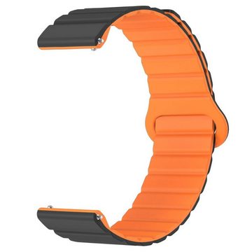 CoverKingz Handyhülle Armband für Samsung Galaxy Watch6/5/5Pro/4/3 Silikon Ersatzband 20mm 3,3 cm (1,3 Zoll), Wellendesign