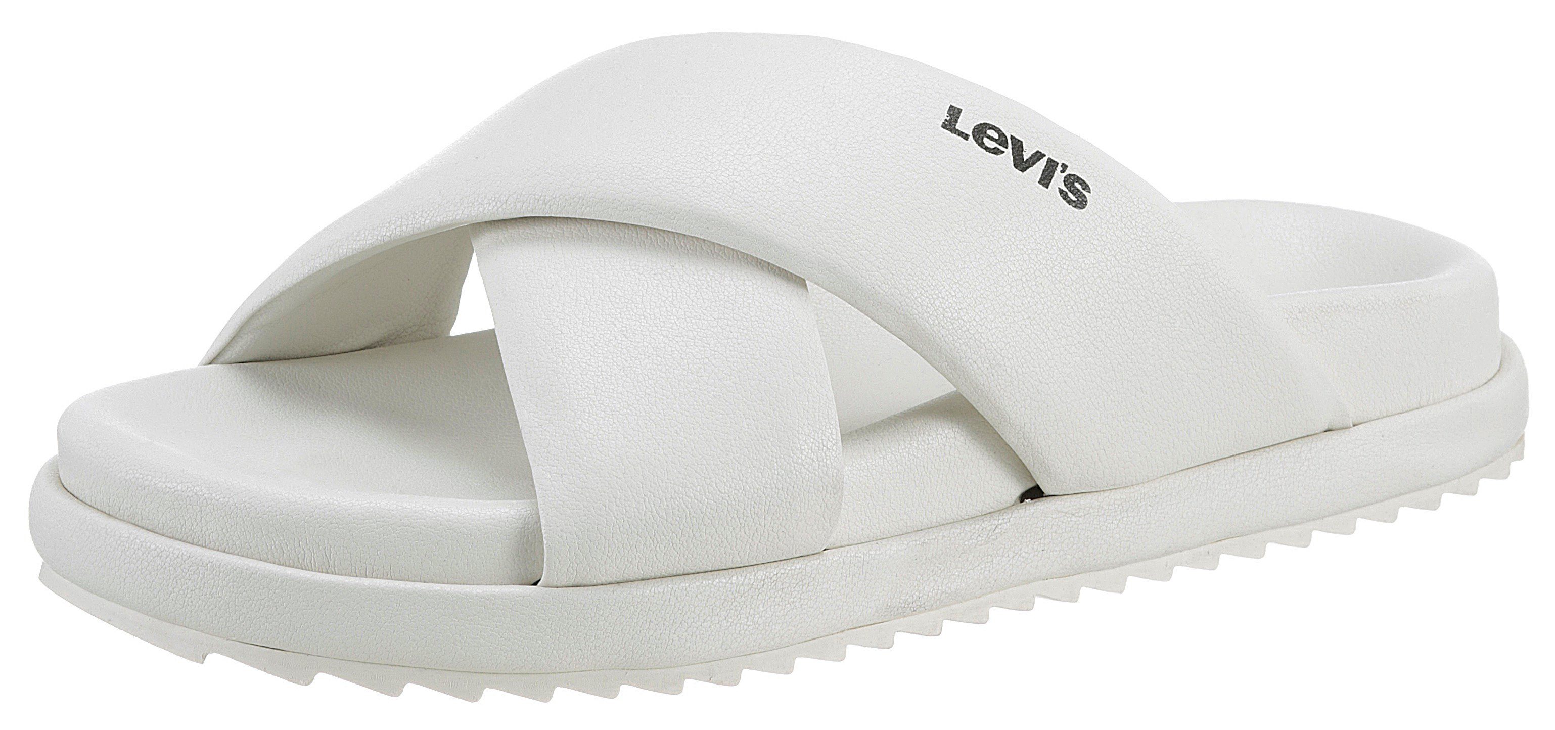 Levi's® LYDIA Pantolette mit seitlichem Logodruck creme
