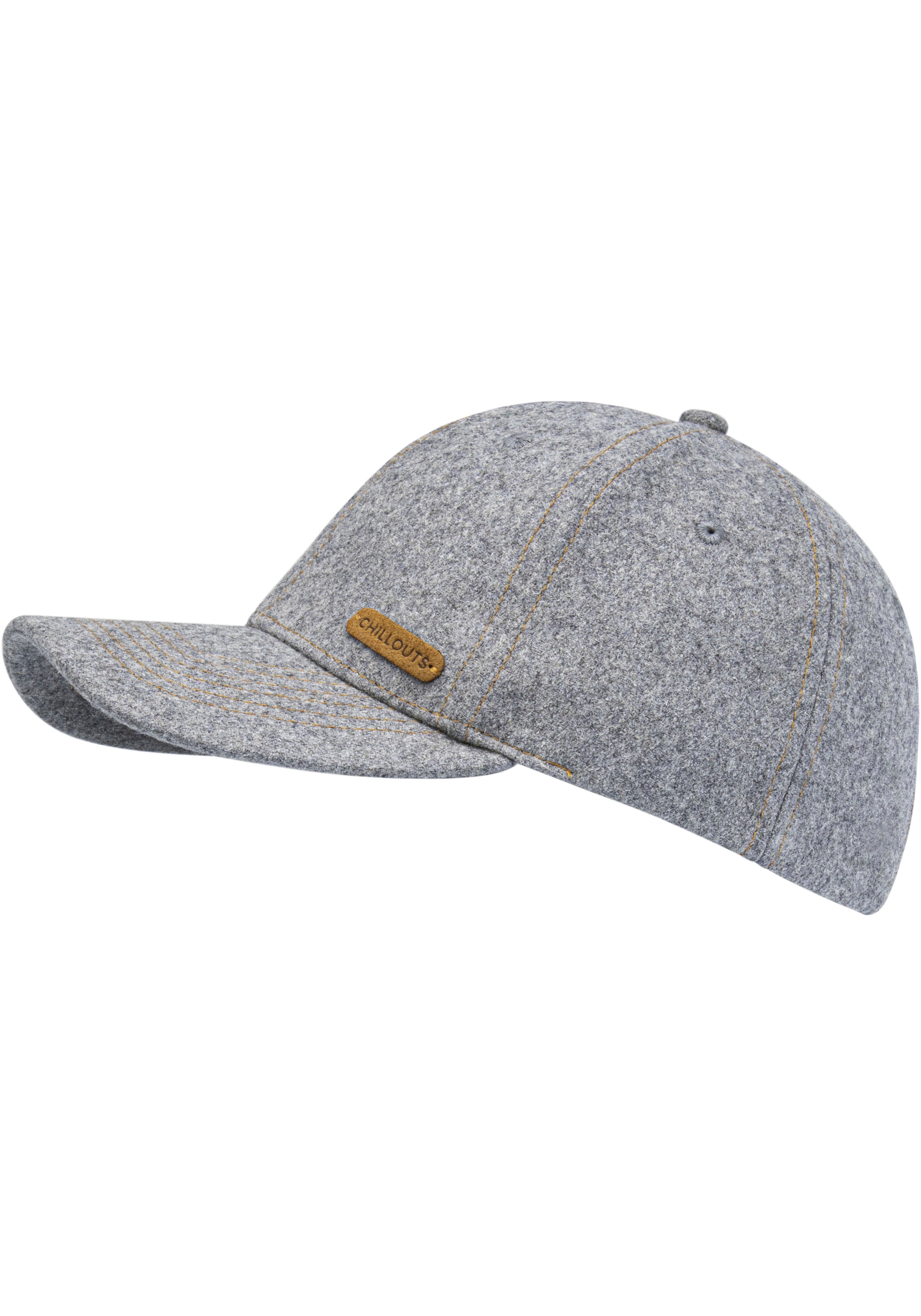 chillouts Baseball Cap Mateo Hat Material grey Wasserabweisendes light