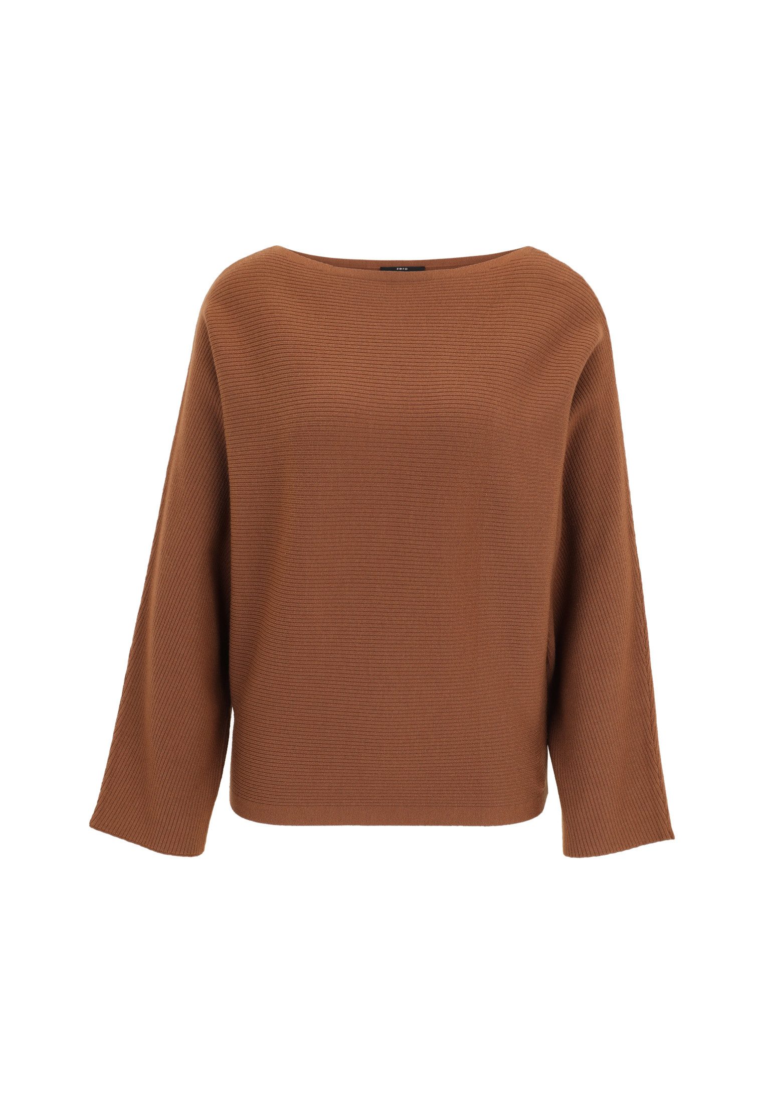Zero Strickpullover Damen mit U-Bootausschnitt (1-tlg) Plain/ohne Details