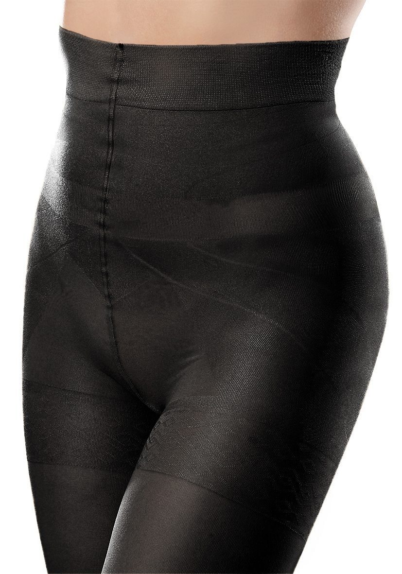 LASCANA Feinstrumpfhose Bauchweg Figurformende Stützstrumpfhose transparent 40 DEN (Packung 2 St) Bodyshaper mit extrahohem Bund – Bild 4 von 5