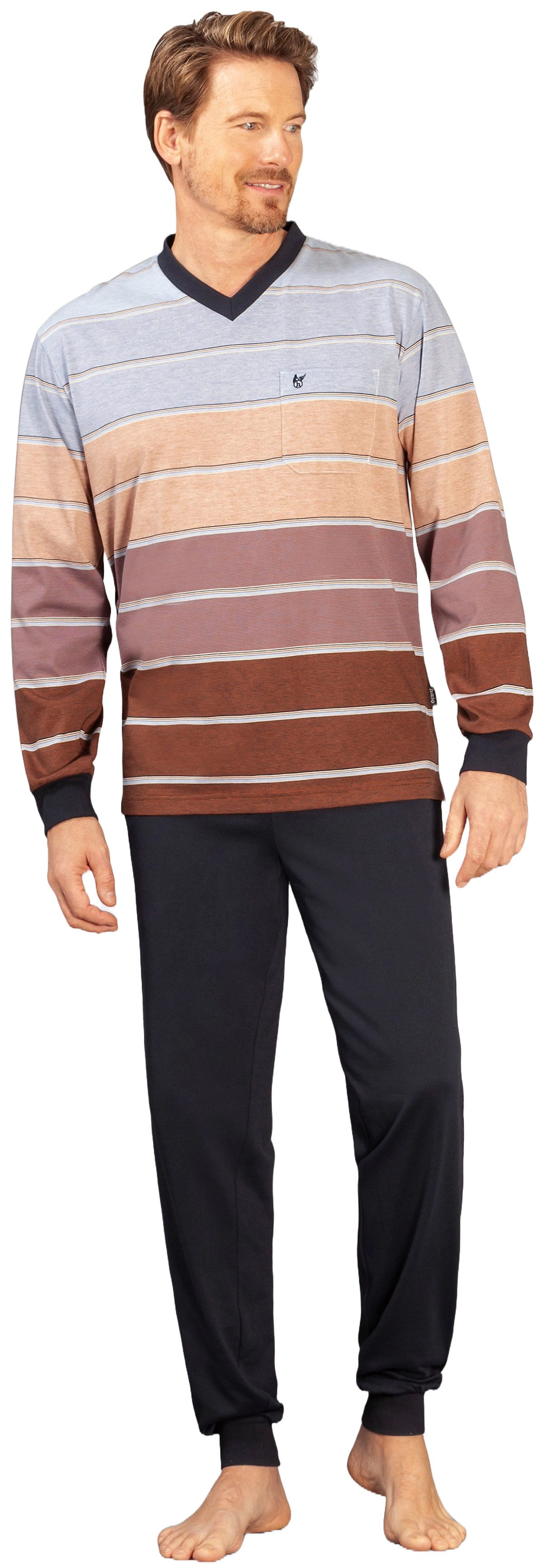 Hajo Schlafanzug Herren Pyjama Klima Komfort günstig online kaufen