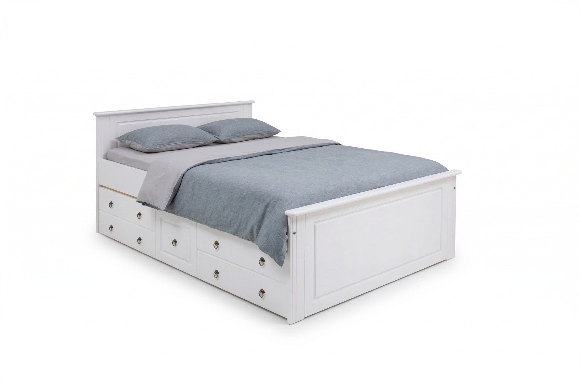 OTTO home Massivholzbett Hugo, FSC® zertifiziert, Landhausstil, zeitlos und edel (auch als Super Sparset inklusive Schubkästen), Stauraumbett, extra belastbar,  – Bild 4 von 5