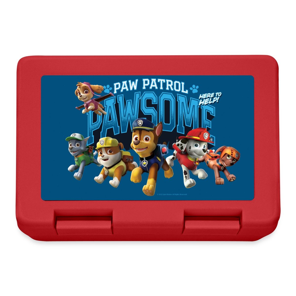 Spreadshirt Lunchbox Paw Patrol Pawsome Team Brotdose Lunchbox, Plastik, Aluminium