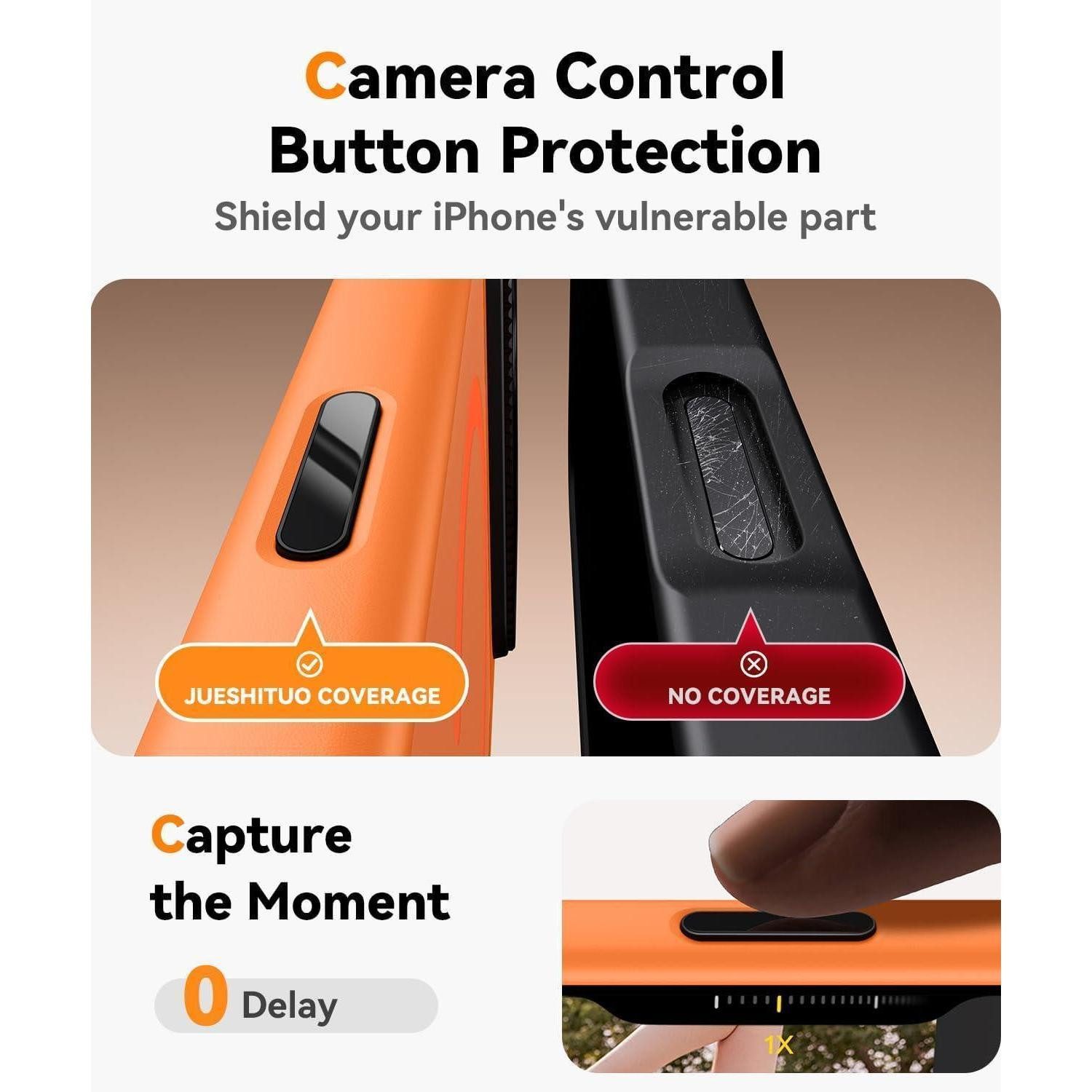 LuxusKollektion Smartphone-Hülle Handyhülle iPhone 17 Pro Magsafe Kameraschutz iPhone 17 Pro Orange – Bild 3 von 5