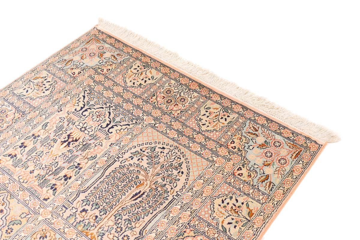Orientteppich, Seidenteppich mm Seide Nain Handgeknüpfter rechteckig, Höhe: Kaschmir 92x165 Trading, 4
