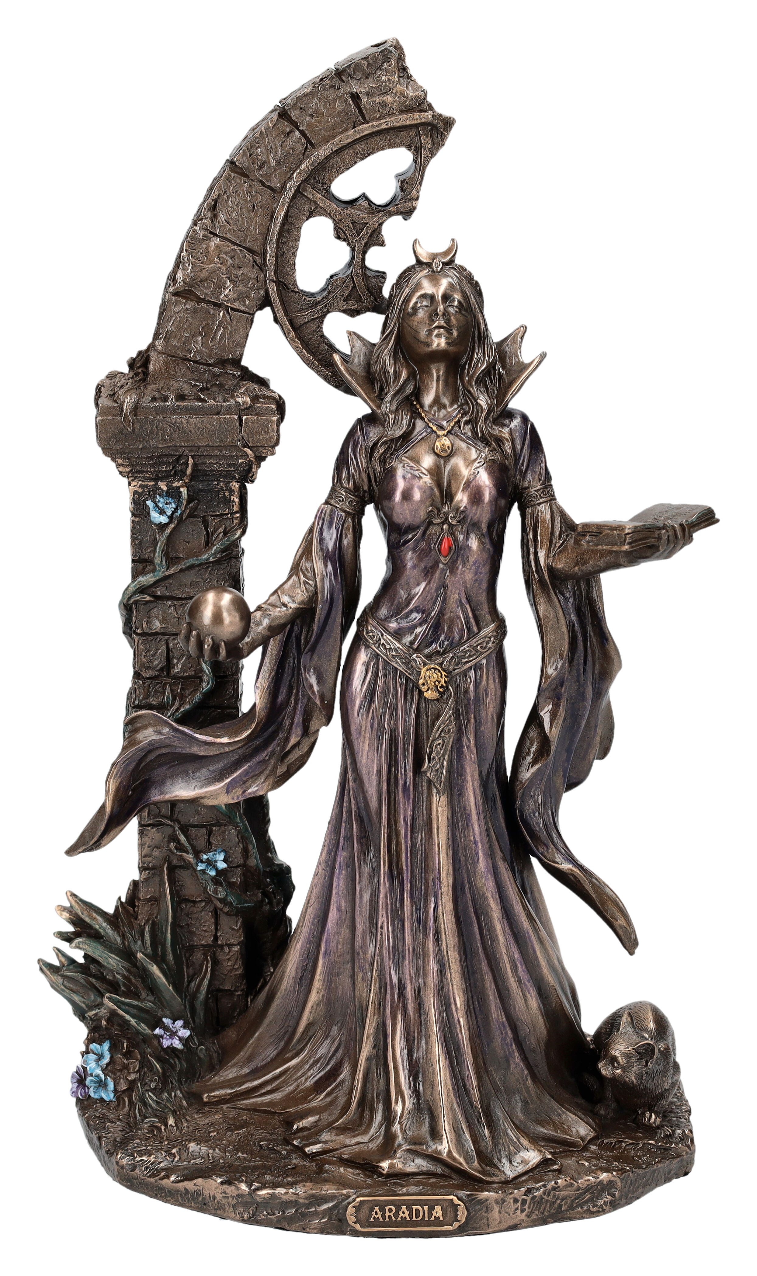 Dekofigur Hexen Figur - Aradia Wicca Königin der Hexen - Fantasy Statue