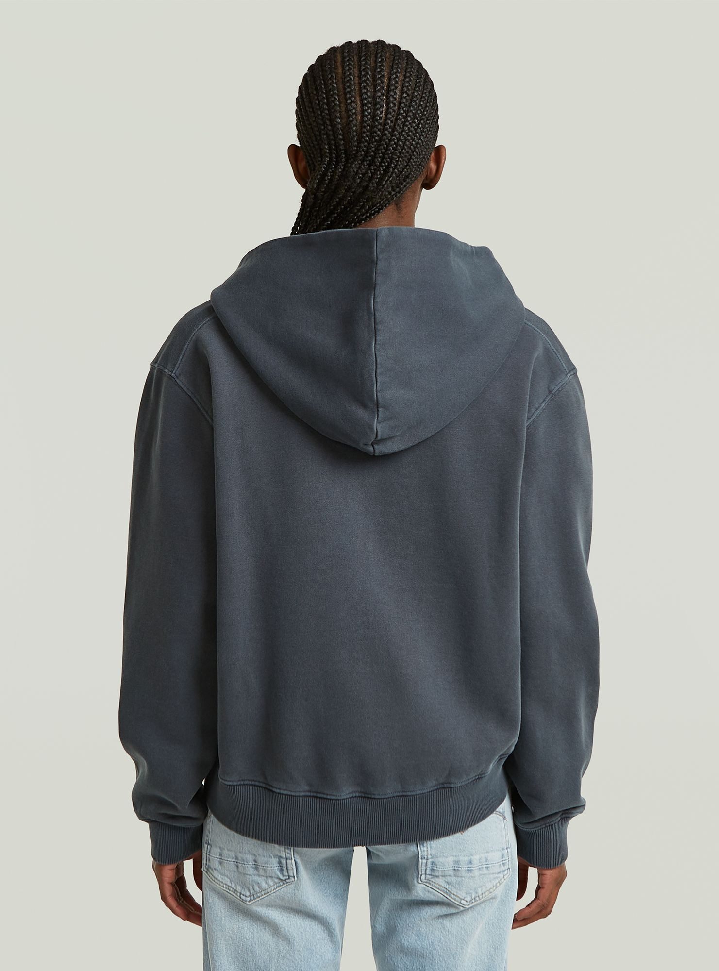 G-STAR Longpullover Washed Hoodie Zip Relaxed Sweatshirt günstig online kaufen