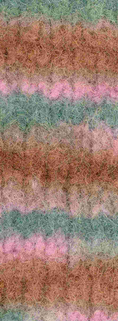 LANA GROSSA FELTRO PRINT Häkelwolle, 50 m (50 Gramm), Mehrfarbige Filzwolle zum Stricken & Filzen