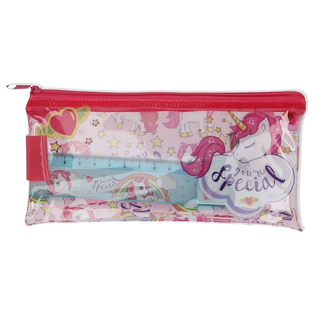 unicorn Federmäppchen Unicorn Gefülltes Stifteetui Schulutensilien Set