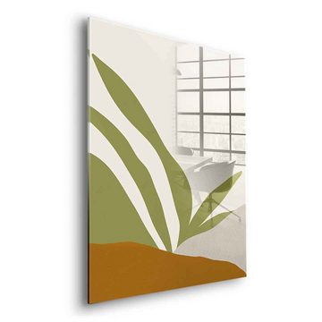 DOTCOMCANVAS® Acrylglasbild Tropical Day No. 01 - Acrylglas, Acrylglasbild Tropical Day No. 01 orange weiß Wandbild Kunstdruck
