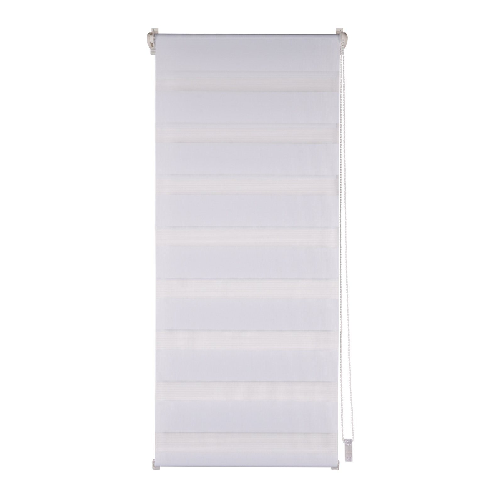 Doppelrollo Doppelrollo uni 60 x 150 Marisol, HTI-Living, halbtransparent, ohne Bohren, Klemmfix Weiß