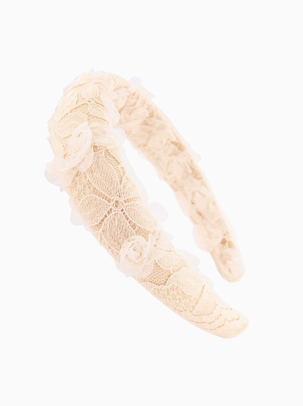 axy Haarreif Gepolstertes Haarreif-Blumenkranz Look, Vintage Look zur Hochzeit Damen Haareifen Haarband