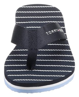 Tommy Hilfiger TOMMY ESSENTIAL ROPE SANDAL Zehentrenner mit gestreifter Decksohle